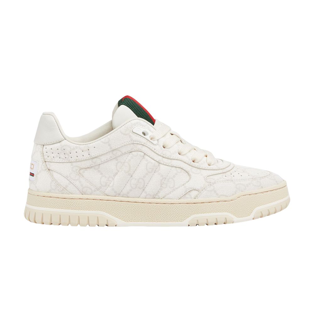 Pre-owned Gucci Wmns Re-web Sneaker 'gg Canvas - Beige White' | Women's Size 8.5