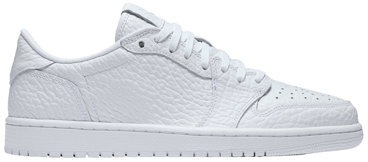 Air Jordan 1 Retro Low Swooshless Triple White 2025