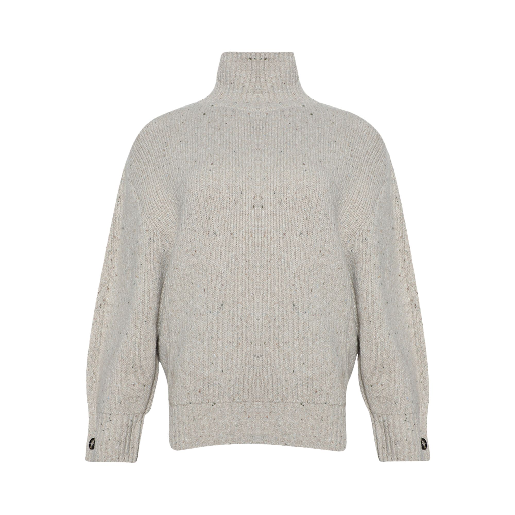 Pre-owned Bottega Veneta Textured Cocoon Sweater 'bone Melange' | White | Women's Size S