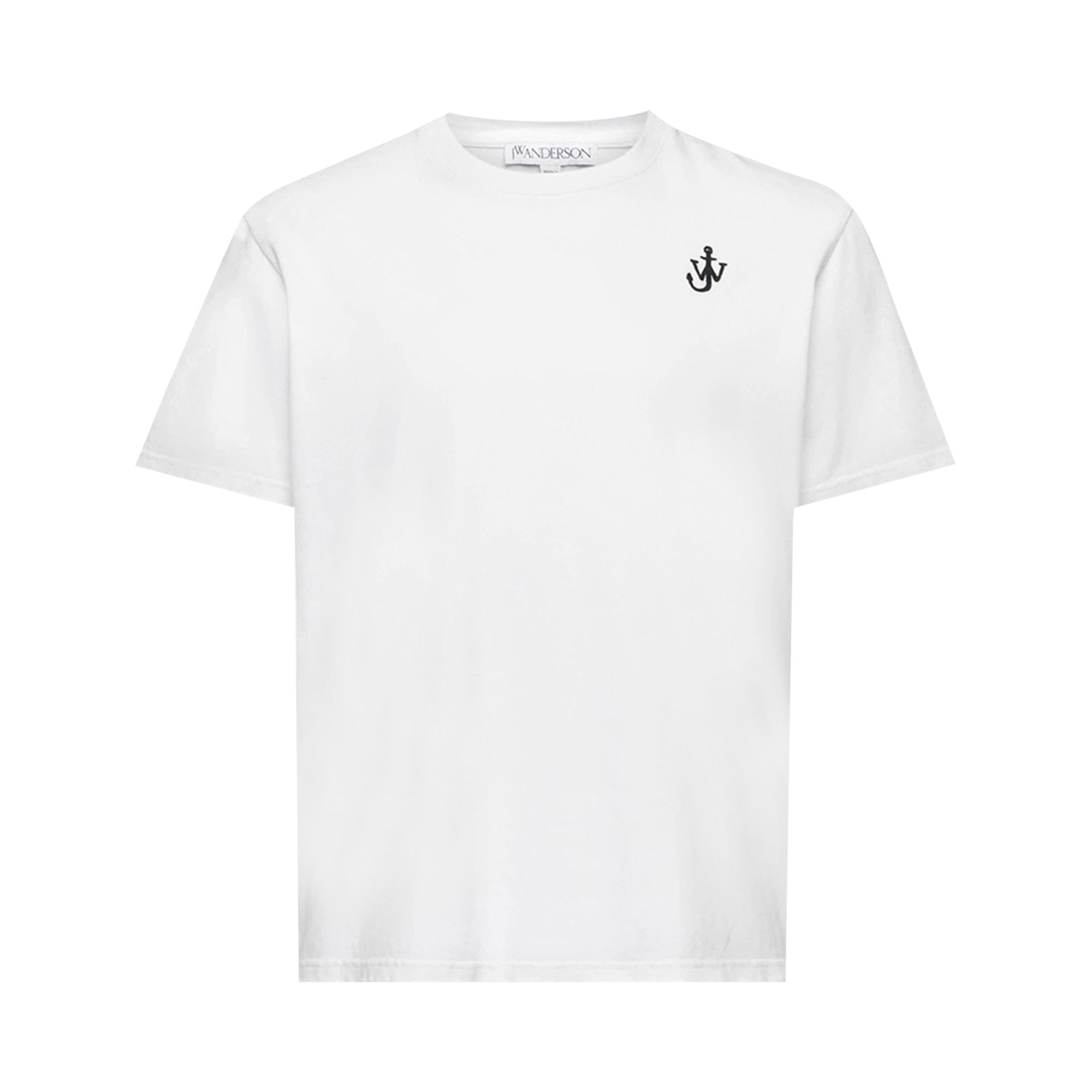 Pre-owned Jw Anderson Anchor Embroidery T-shirt 'white' | Men's Size Xs