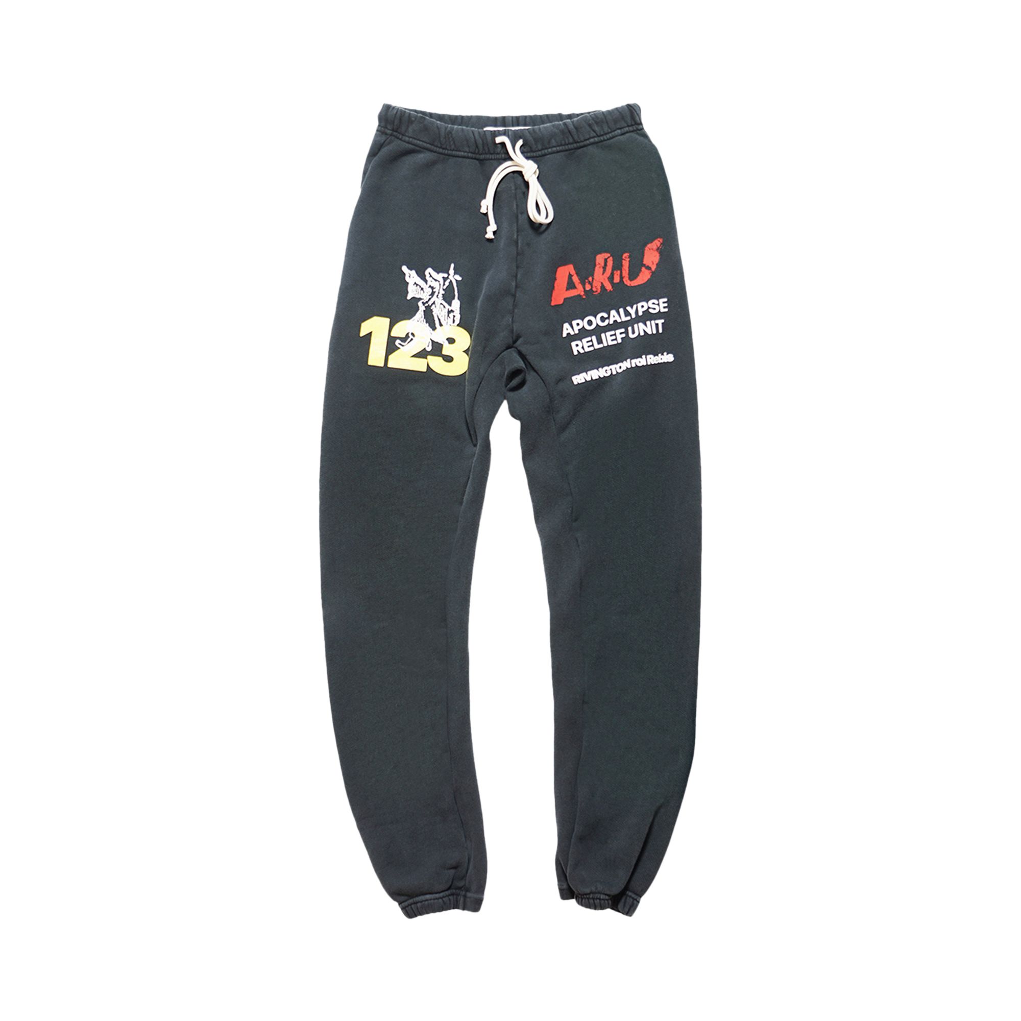 Pre-owned Rivington Roi Rebis Rrr123 Apocalypse Relief Unit Gymbag Sweatpants 'vintage Black' | Men's Size Xxl