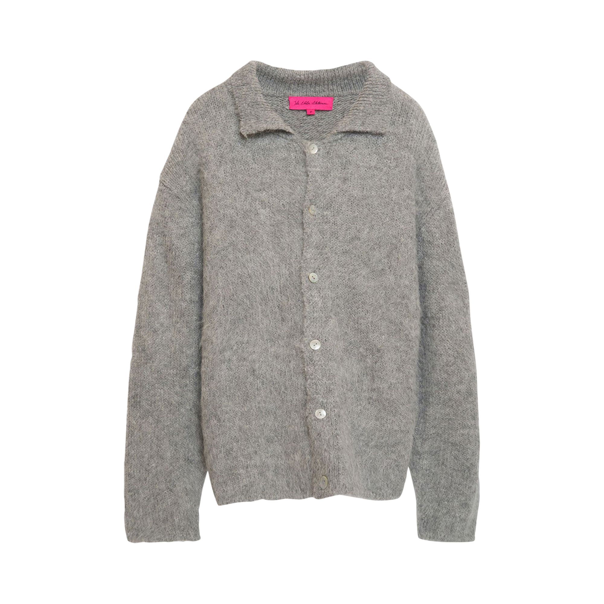 Pre-owned The Elder Statesman Thistle Button-up 'light Grey' | Men's Size M