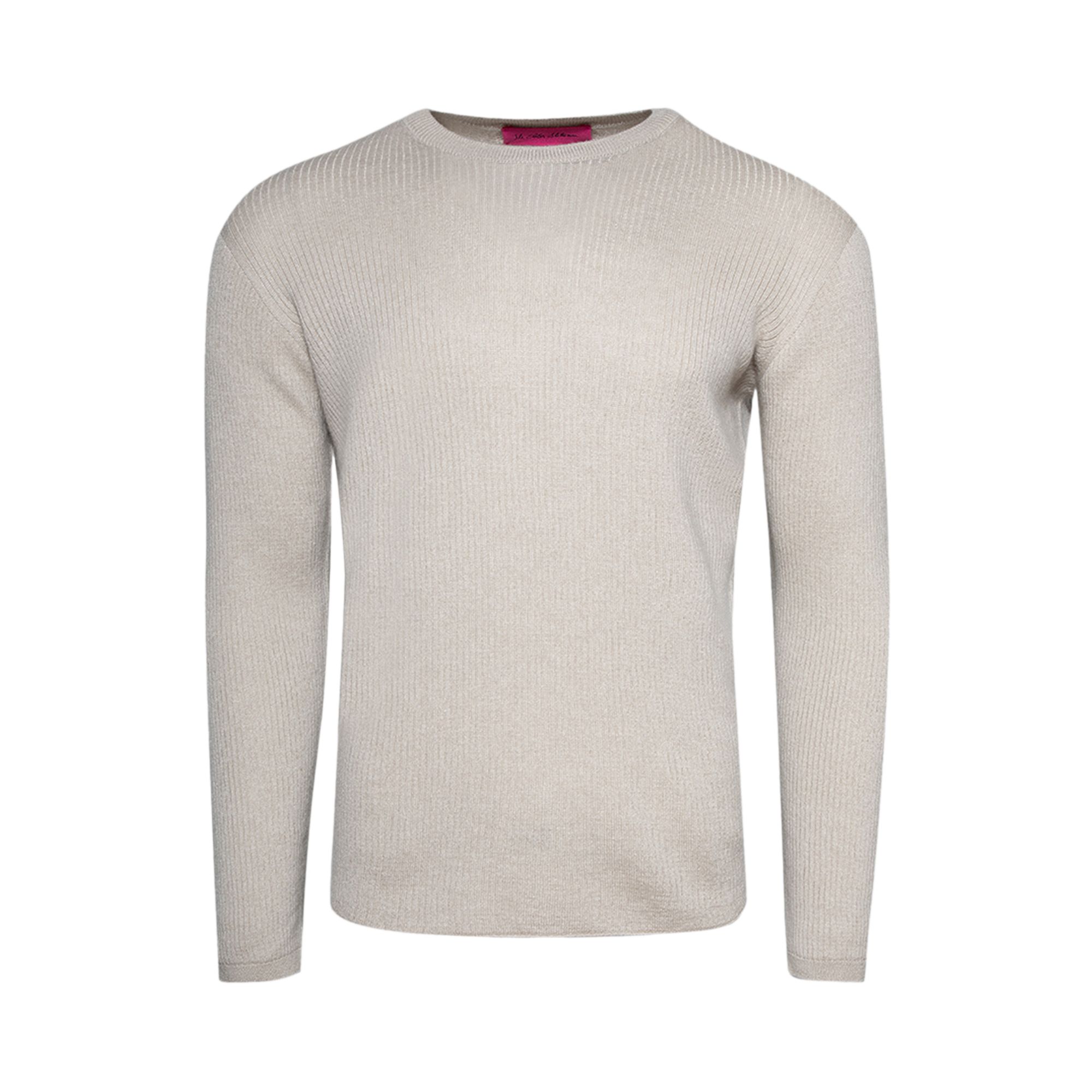 Pre-owned The Elder Statesman Heavy Delicash Crew 'oatmeal' | Tan | Men's Size S In Brown