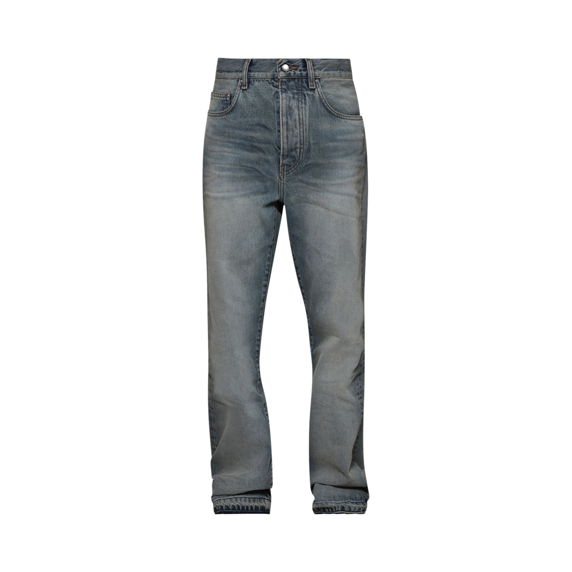 Pre-owned Amiri Released Hem Straight Jean 'antique Indigo' | Blue | Men's Size 33