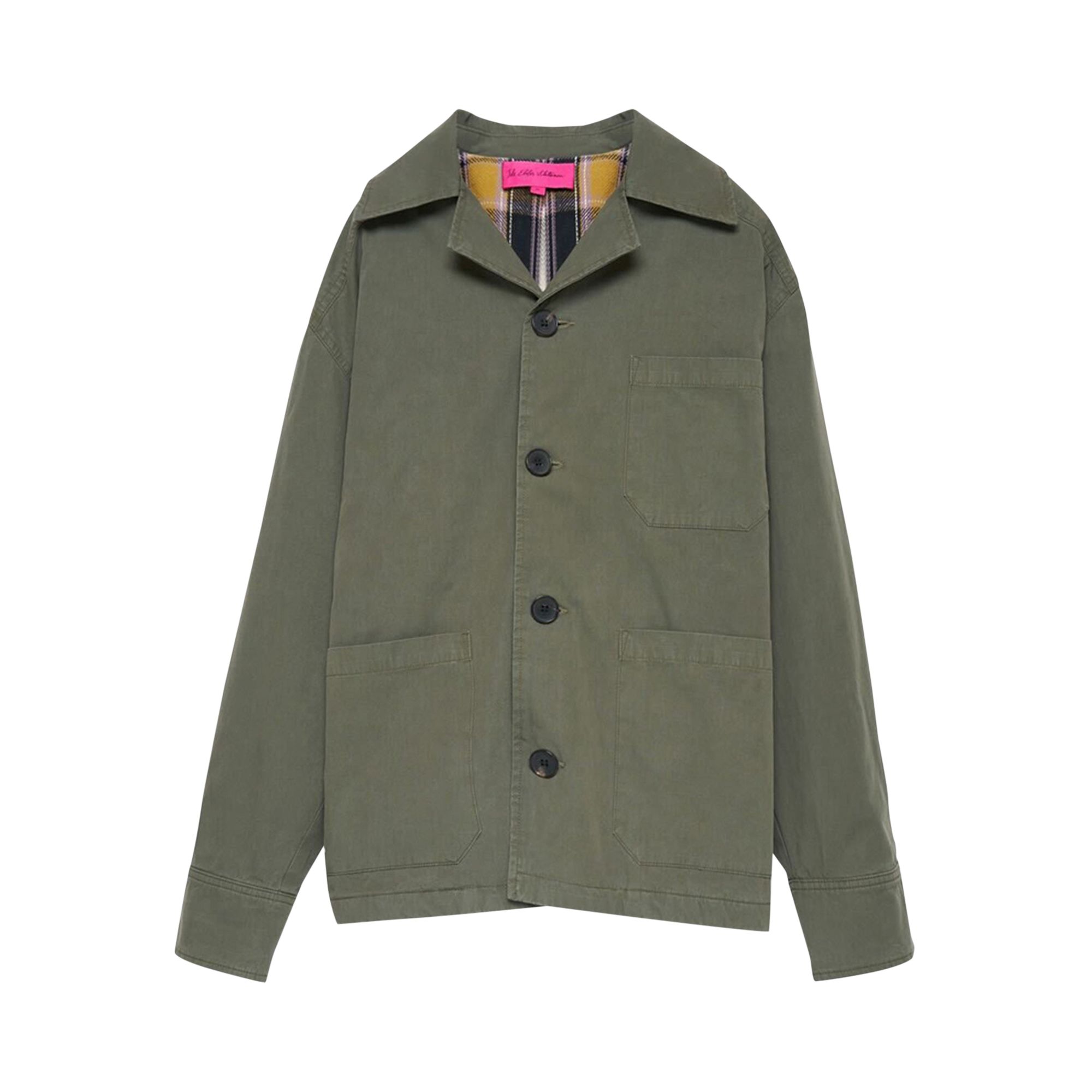 Pre-owned The Elder Statesman Workwear Chore Coat 'new Olive' | Green | Men's Size L