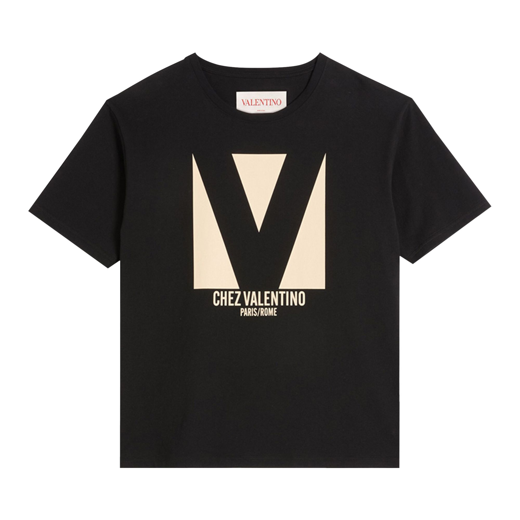 Pre-owned Valentino Chez  Print T-shirt 'black' | Men's Size Xxl