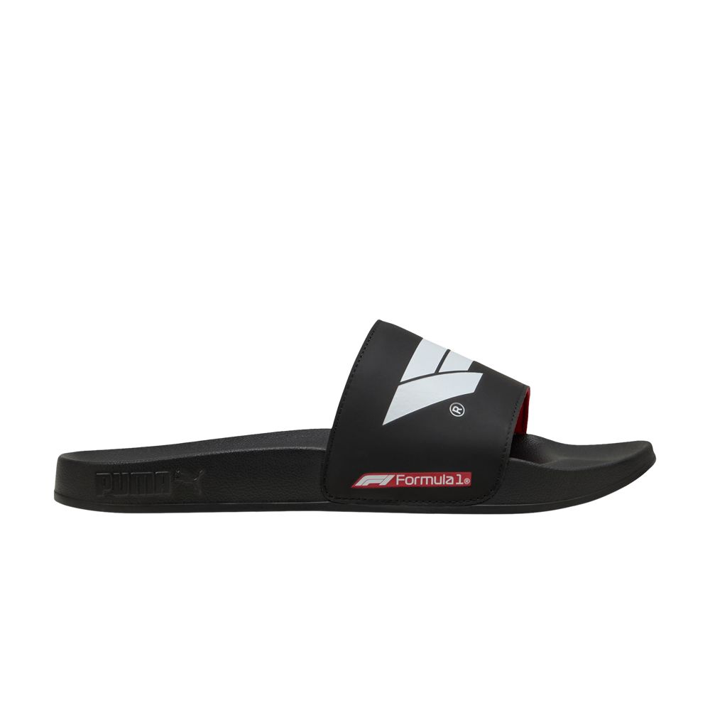 Pre-owned Puma Formula 1 X Leadcat 2.0 Slide 'logo - Black White' | Men's Size 14