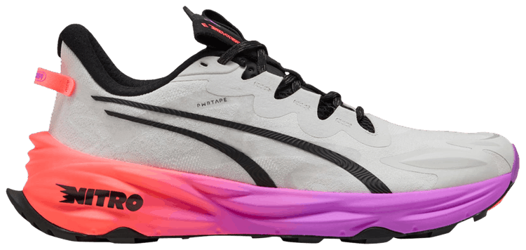 Puma Fast Trac Nitro 3 Seasons   Feather Grey Glowing Red Magenta