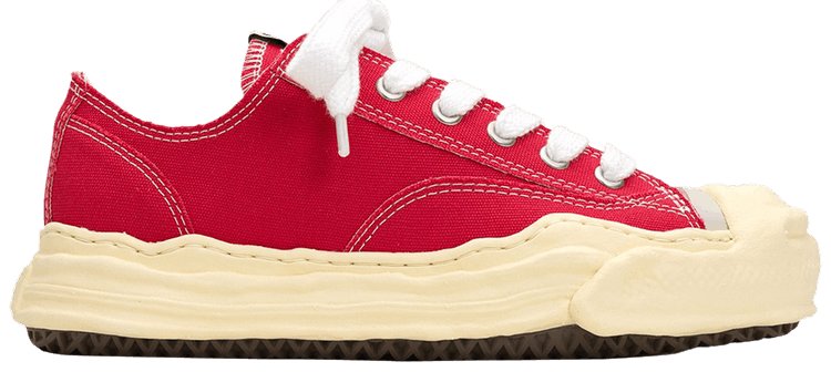 Maison Mihara Yasuhiro Hank Vintage Sole Canvas Low Red