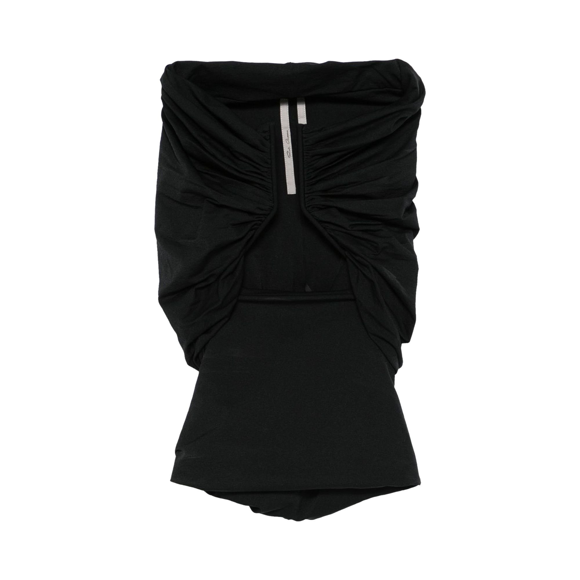 Pre-owned Rick Owens Jersey Prong Bustier Top 'black' | Women's Size 42