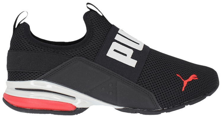 Puma Axelion Slip On Black High Risk Red