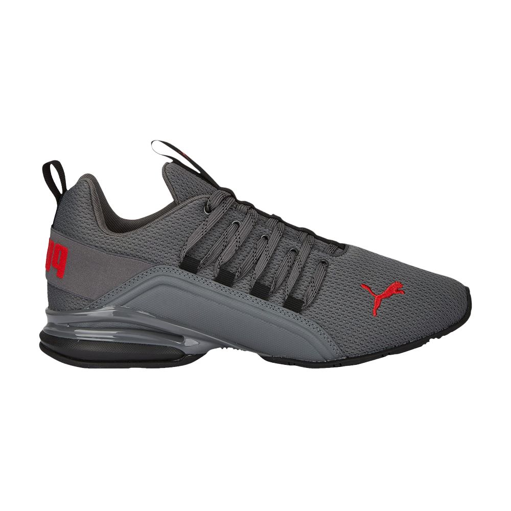 Puma Axelion Refresh 'Grey Red' | Men's Size 8 - 377911-02