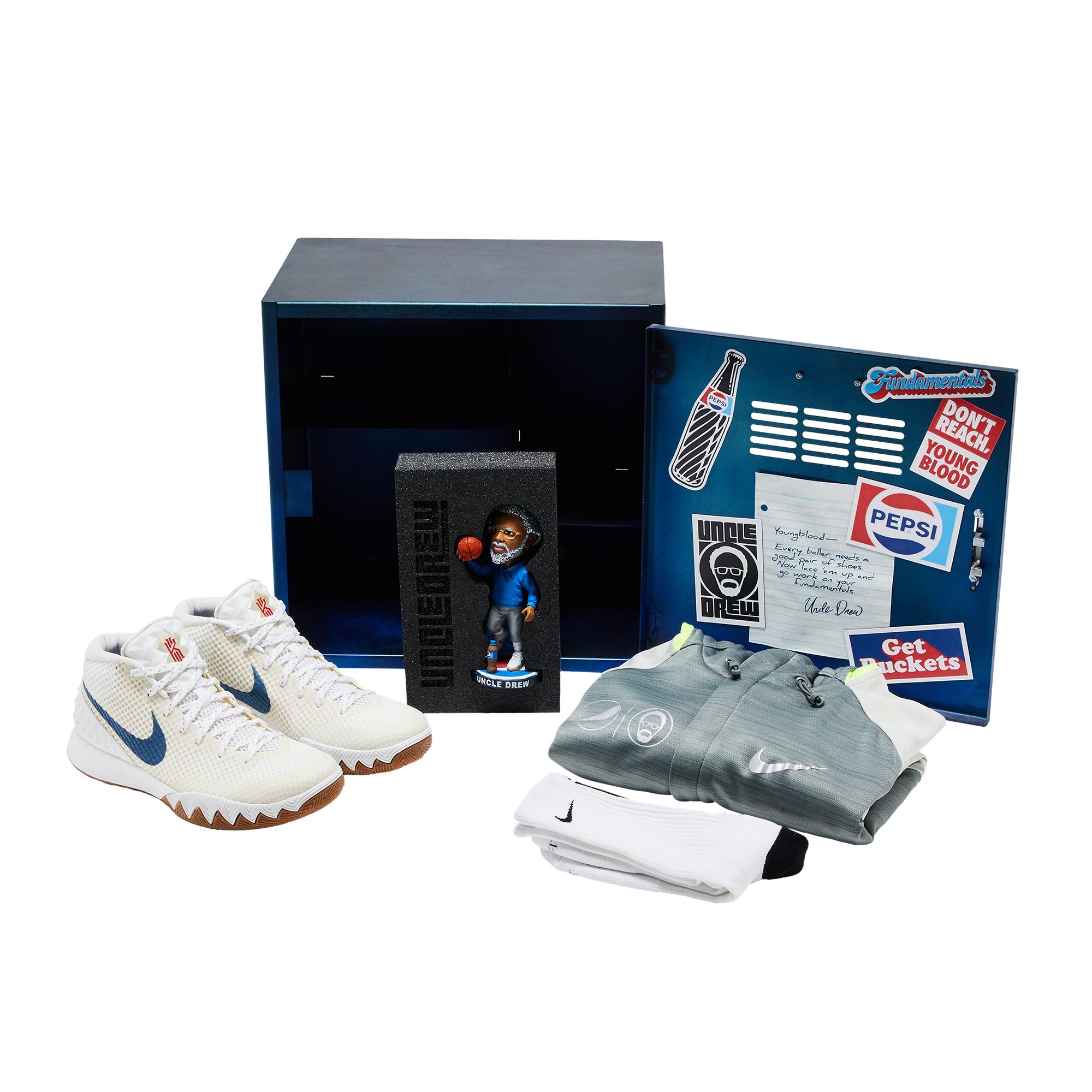 Nike Pepsi x Kyrie 1 'Uncle Drew' Special Box Sample | White | Men's Size 8.5 - 584170-584170-PROMO-XC