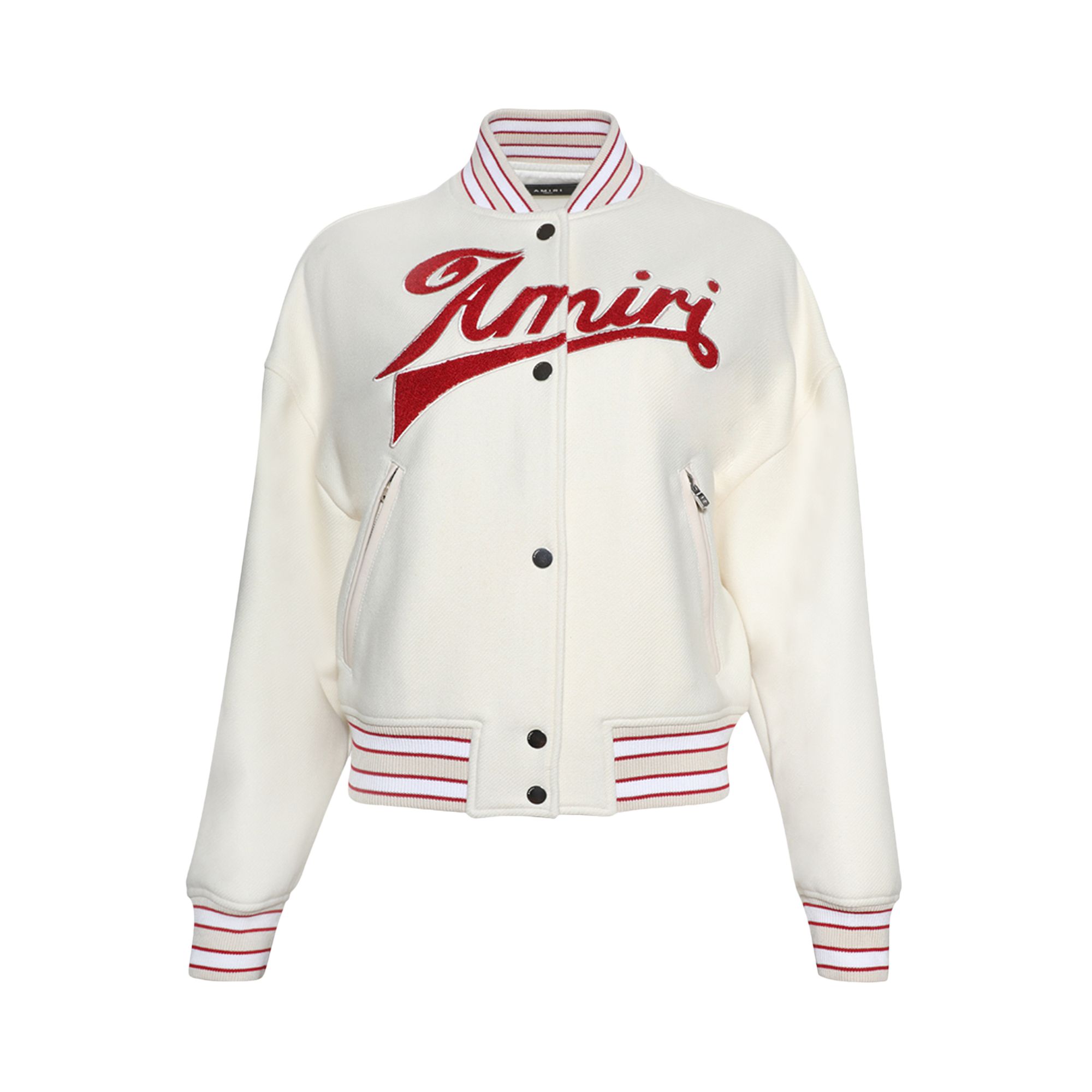 Pre-owned Amiri Varsity Jacket 'alabaster' | White | Women's Size S