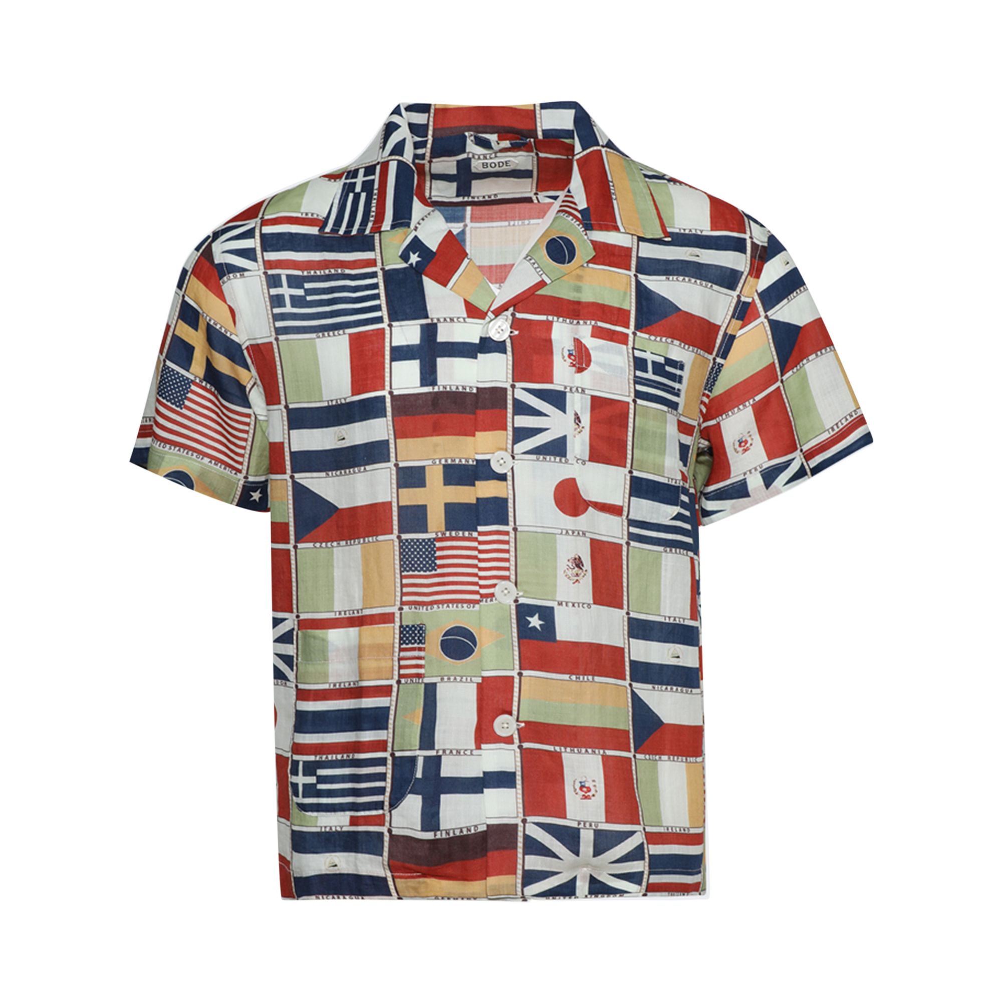 Pre-owned Bode International Flags Short-sleeve Shirt 'multicolor' | Multi-color | Men's Size M