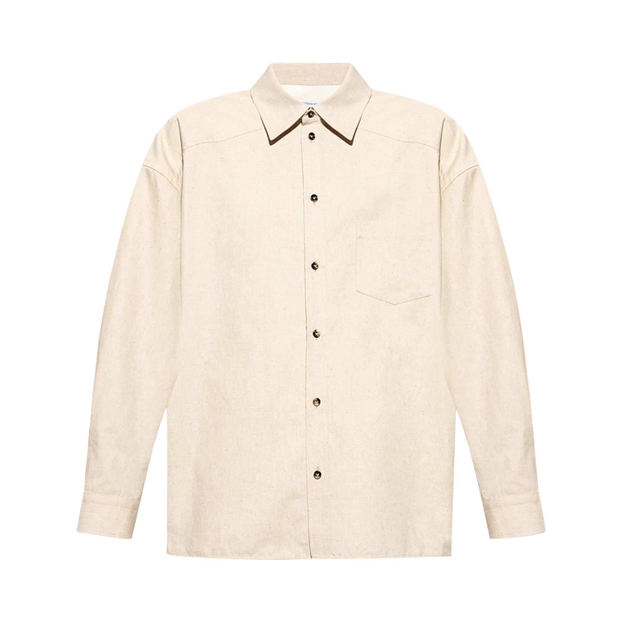 Pre-owned Bottega Veneta Crisp Poplin Shirt 'beige' | Tan | Men's Size 56