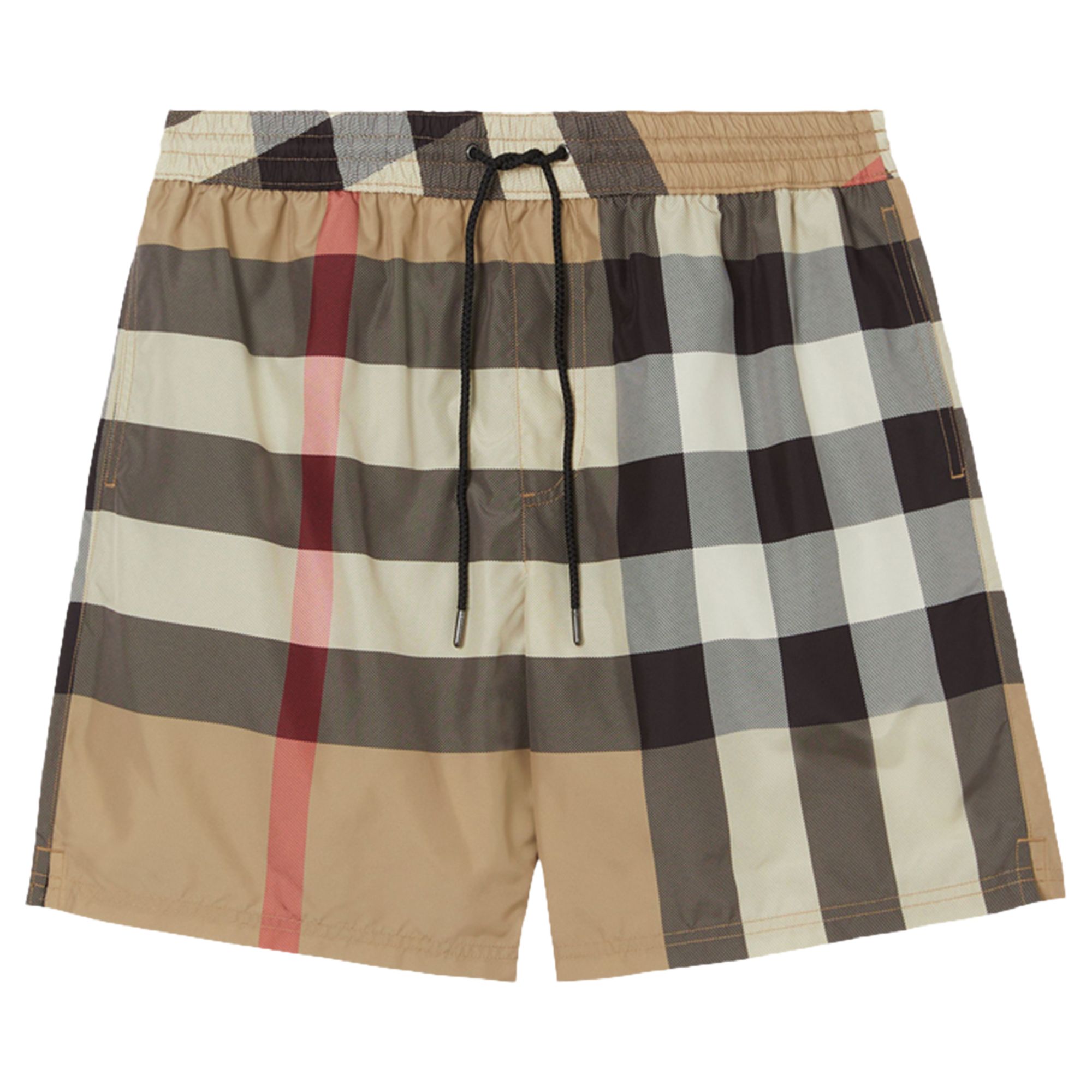 Pre-owned Burberry Check Swim Shorts 'archive Beige' | Tan | Men's Size 52