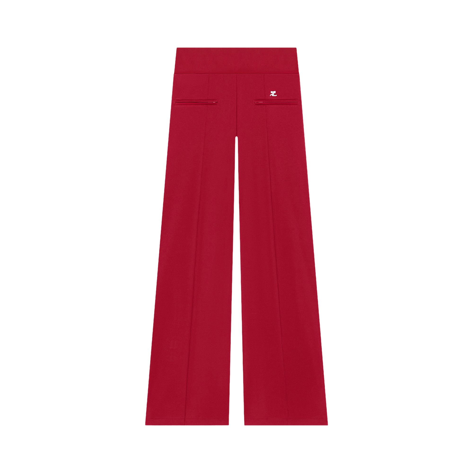Pre-owned Courrèges Interlock Tracksuit Pants 'ruby' | Red | Women's Size S