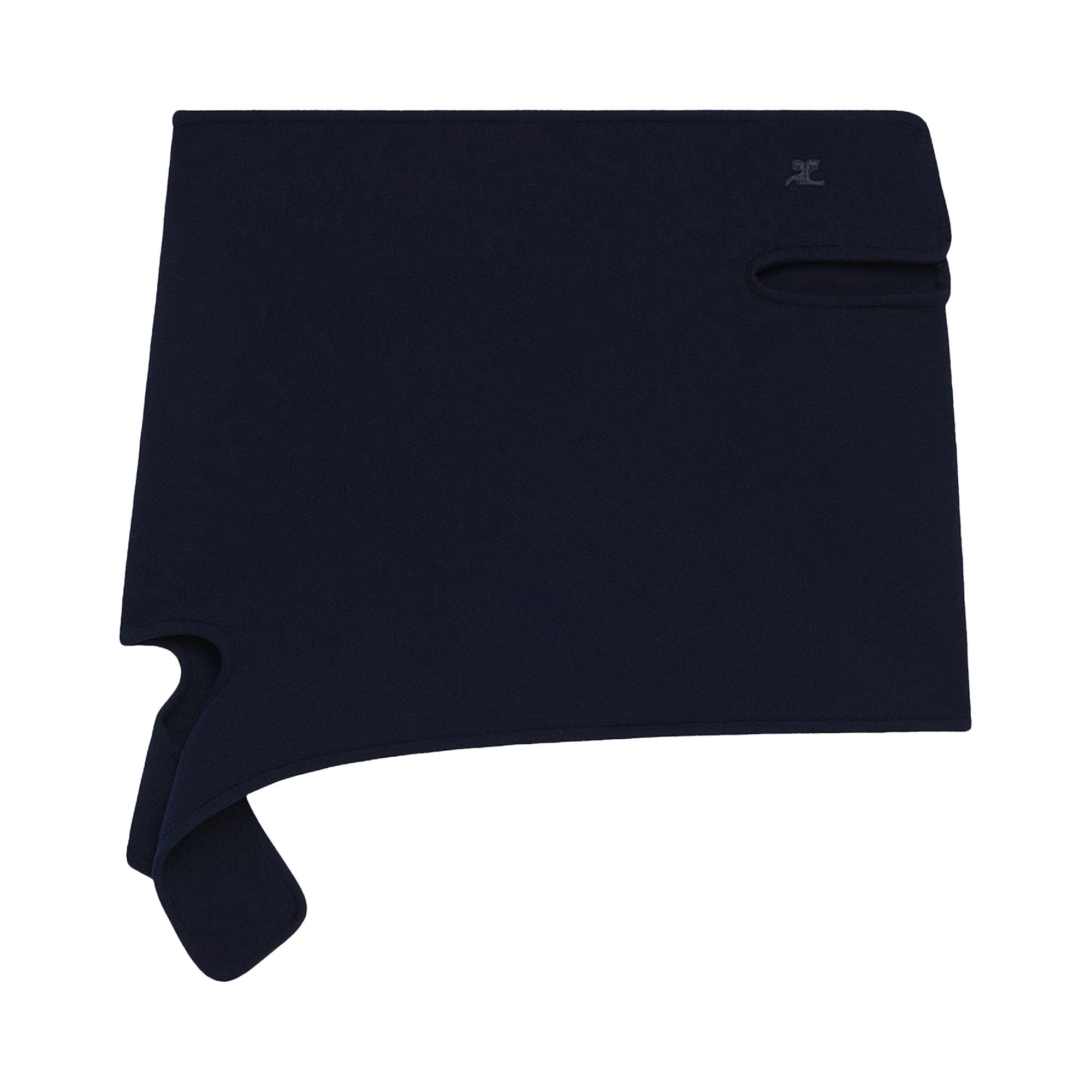 Pre-owned Courrèges Loop Milano Knit Mini Skirt 'navy' | Blue | Women's Size L
