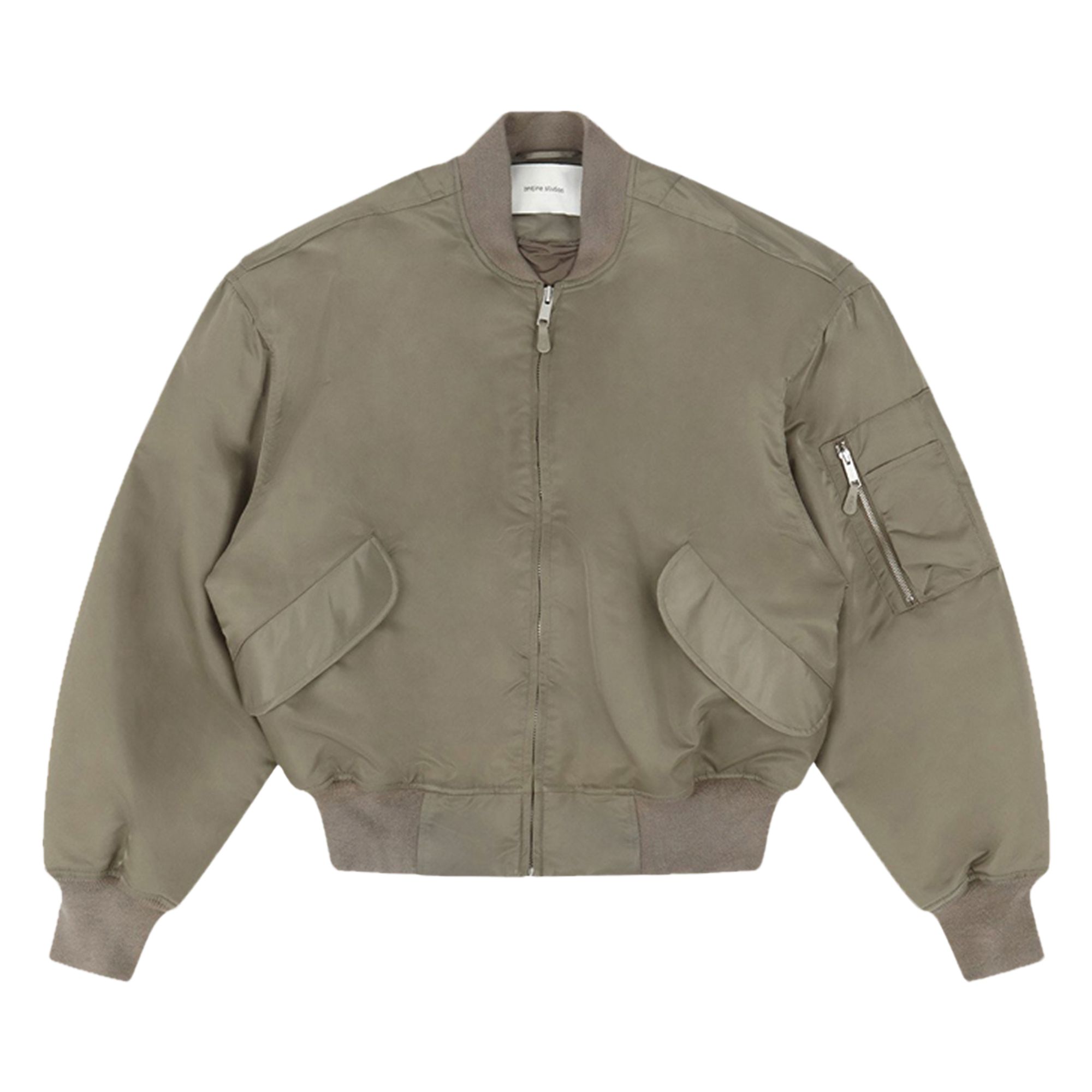Pre-owned Entire Studios Broad Bomber Jacket 'cream' | Grey | Men's Size Xxl