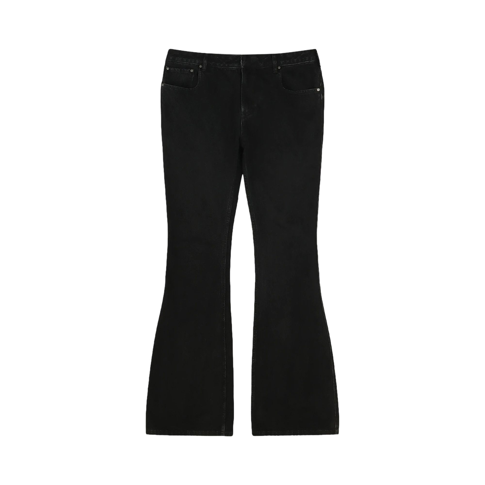 Pre-owned Entire Studios Slim-flared Jeans 'magnetite' | Black | Men's Size S