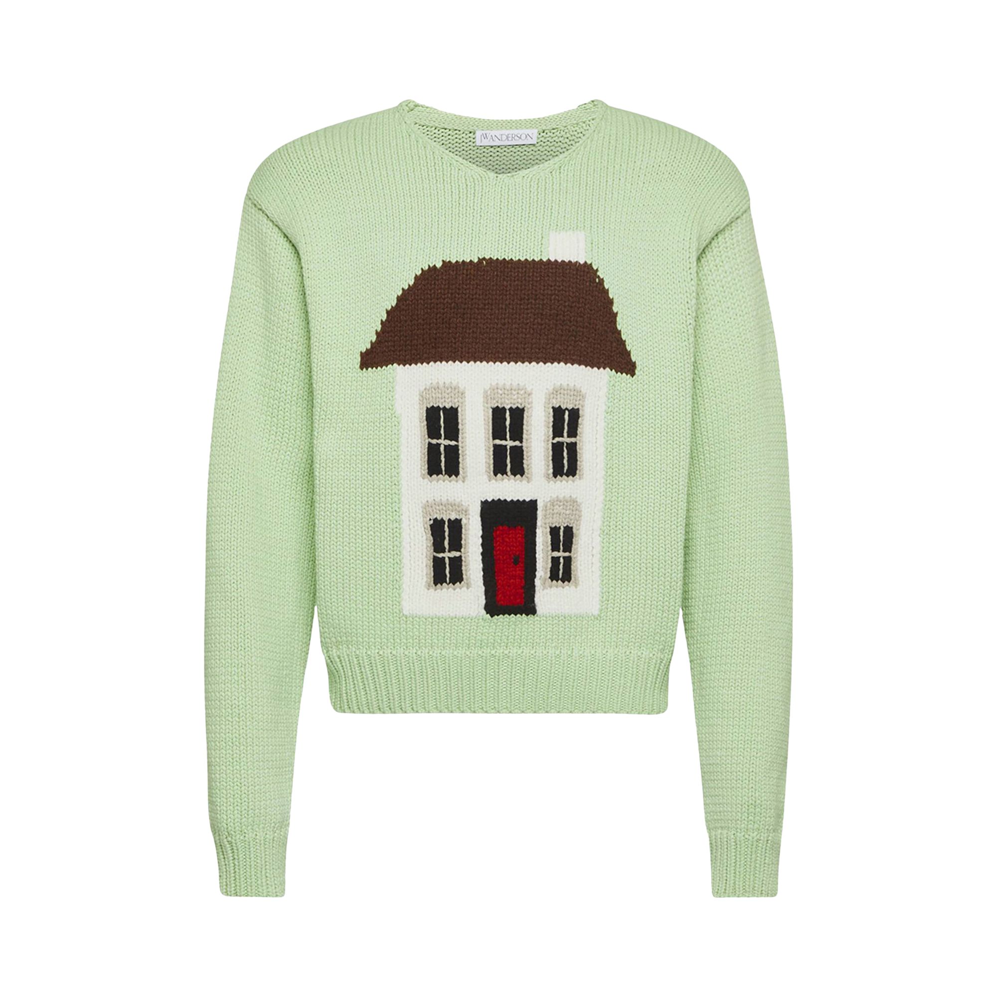 Pre-owned Jw Anderson Graphic Jumper 'spearmint' | Green | Men's Size Xxl
