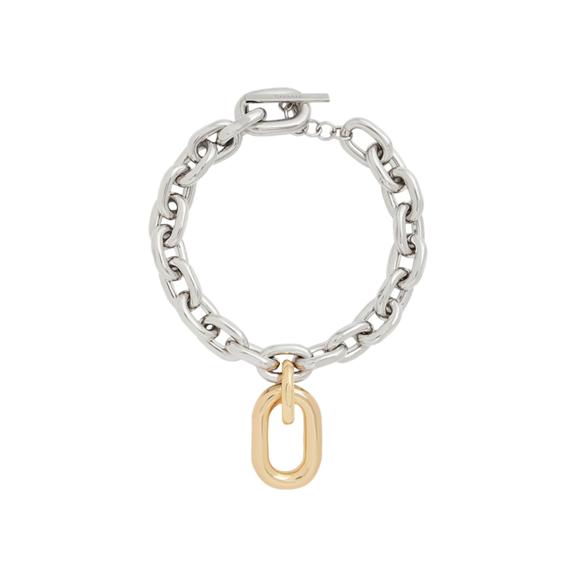 Pre-owned Rabanne Xl Link Necklace 'silver/gold' | Women's Size Onesize