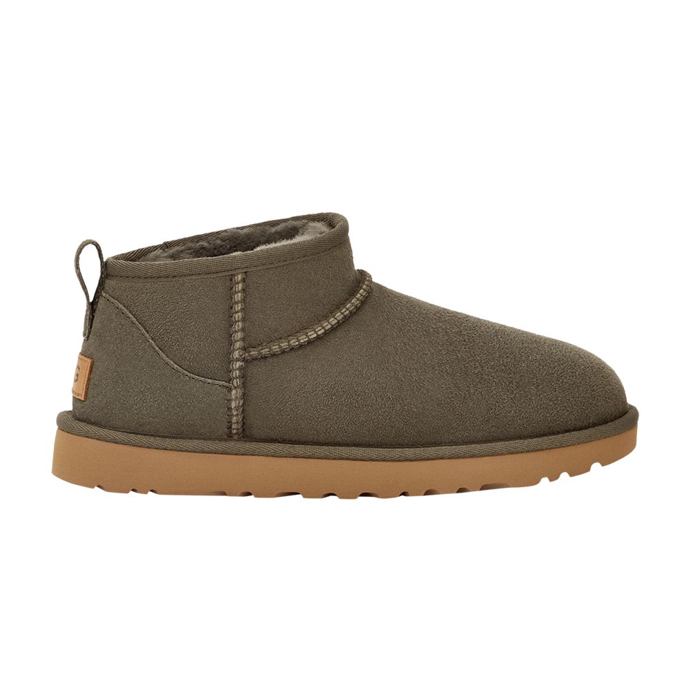 Pre-owned Ugg Wmns Classic Ultra Mini Boot 'forest Night' | Green | Women's Size 6