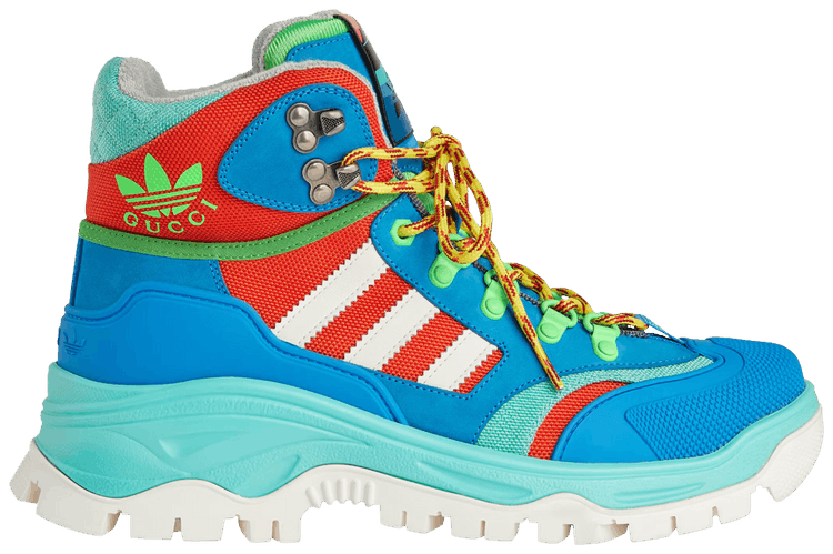 Adidas x Gucci Wmns Lace Up Boot Blue Red