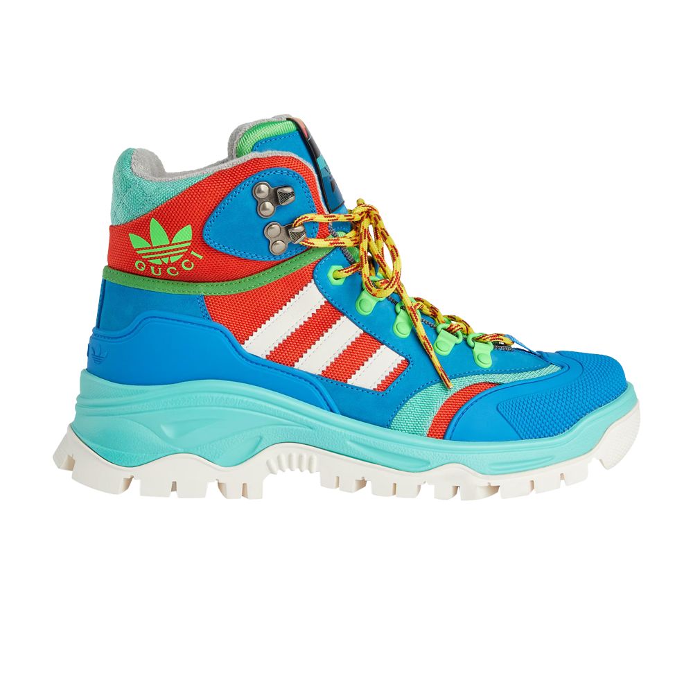 Pre-owned Gucci Adidas X Wmns Lace Up Boot 'blue Red' | Women's Size 4