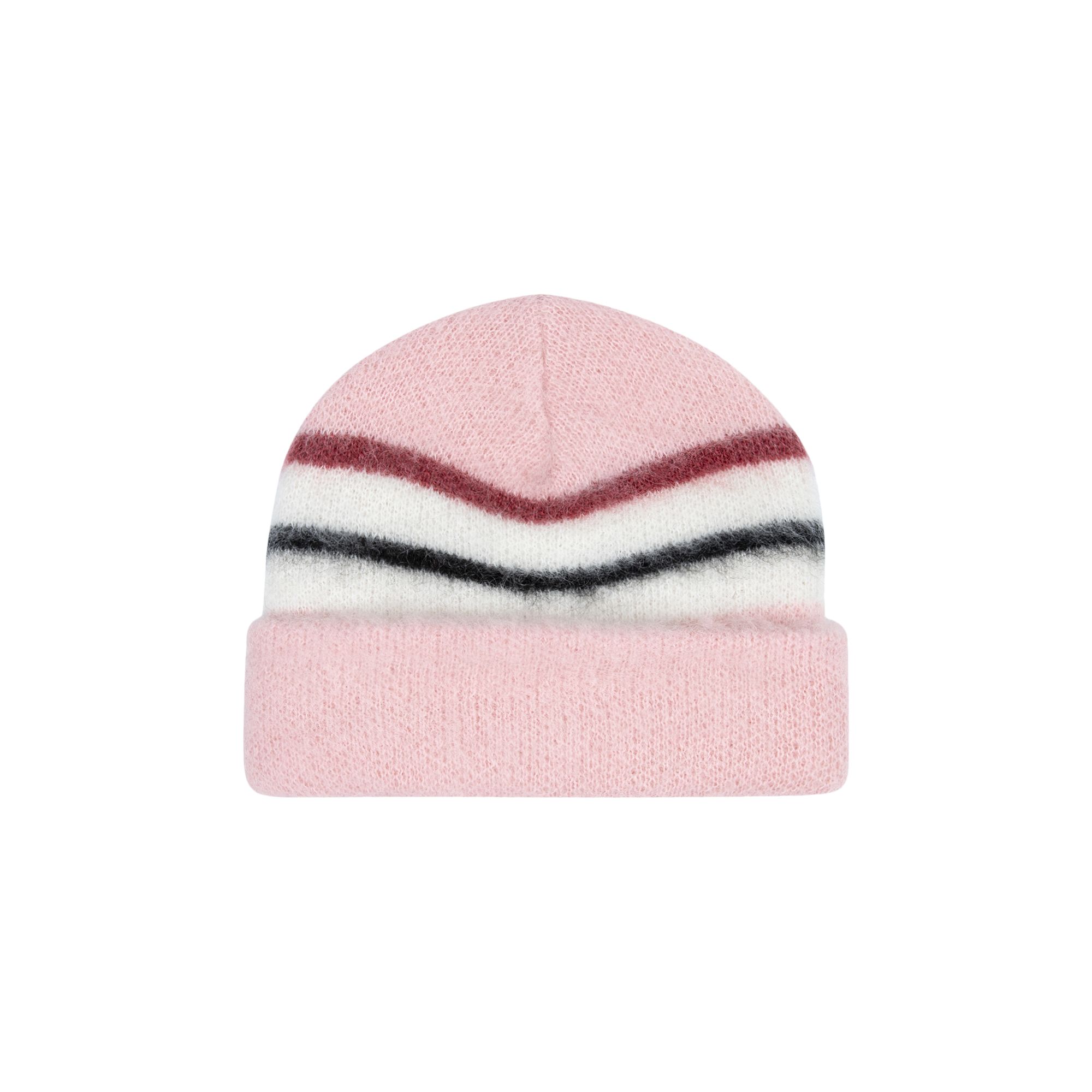 Pre-owned Golf Wang Mohair Striped Beanie 'pink' | Men's Size Onesize