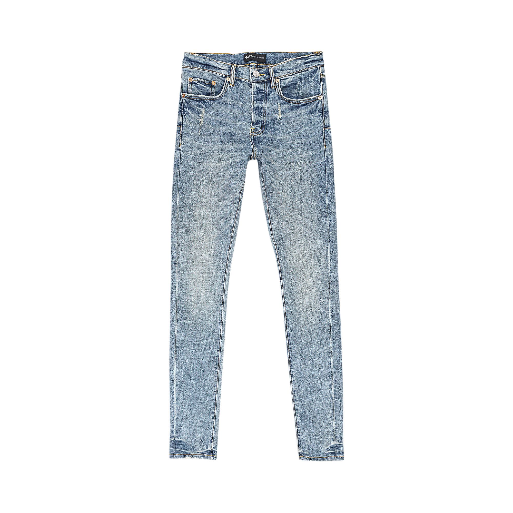 Pre-owned Purple Brand Mid Aged Skinny Jeans 'indigo' | Blue | Men's Size 38