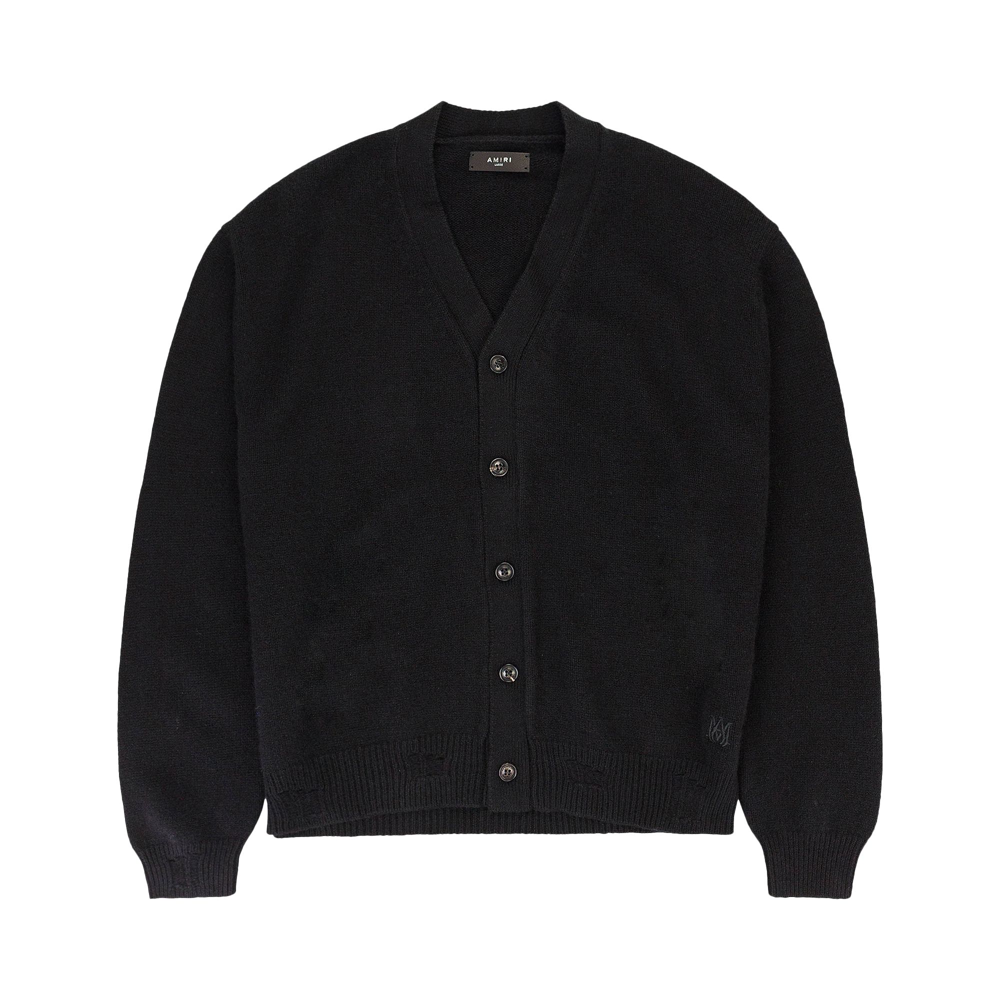 Pre-owned Amiri Destroy Cardigan 'black' | Men's Size Xxl