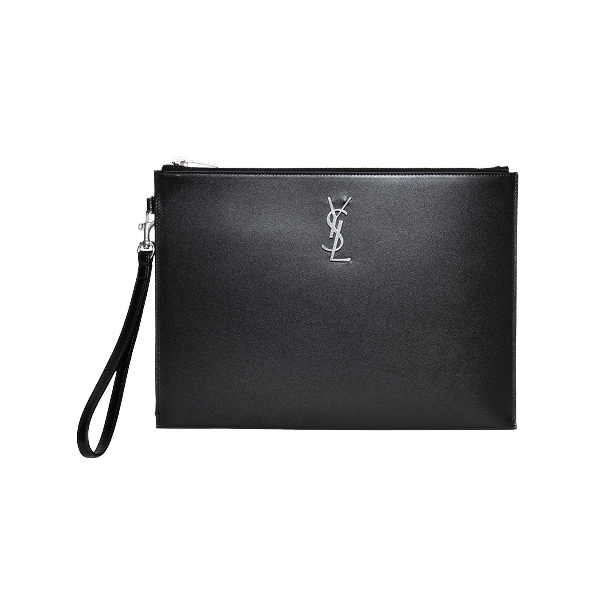 Pre-owned Saint Laurent Ipad Pouch 'black' | Men's Size Onesize