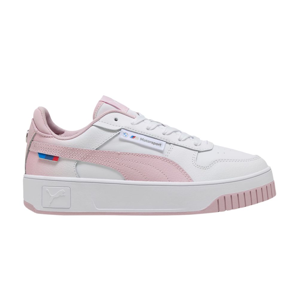 Pre-owned Puma Bmw M Motorsport X Wmns Carina Street 'white Rose Mauve' | Pink | Women's Size 6