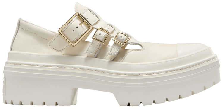 Converse Wmns Chuck Taylor All Star Lugged Heel Mary Jane Platform Low Egret Gold