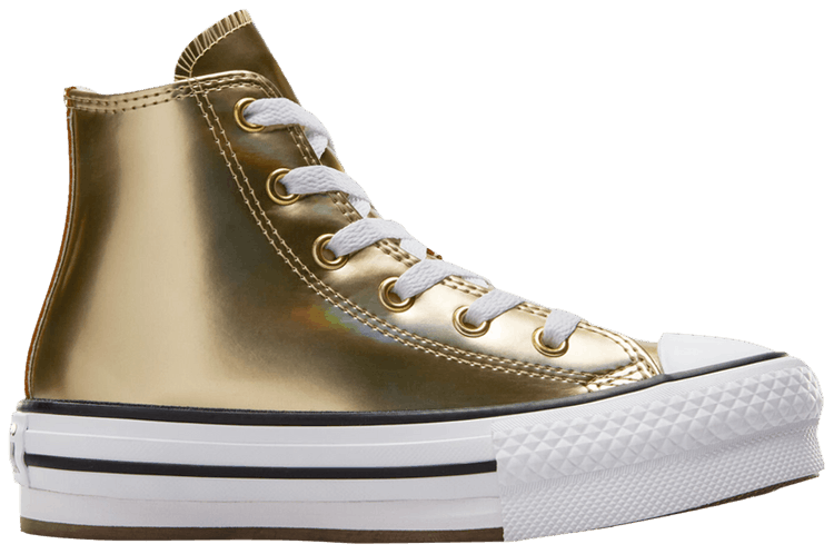 Converse Chuck Taylor All Star EVA Lift Platform High PS Metallic Light Gold