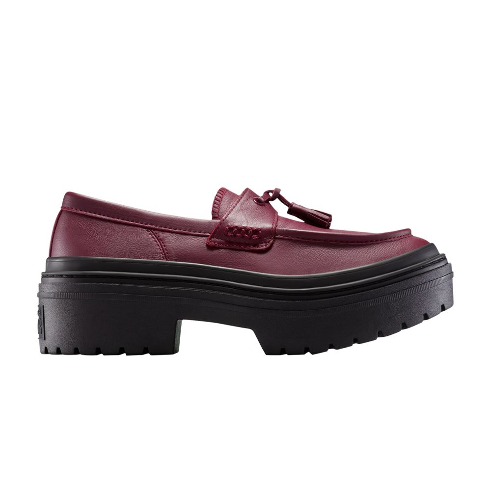 Pre-owned Converse Wmns Chuck Taylor All Star Lugged Heel Loafer Platform Low 'deep Bordeaux' | Red | Women's