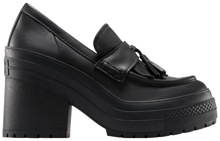 Converse Wmns Chuck 70 De Luxe Heel Loafer Platform Low Triple Black