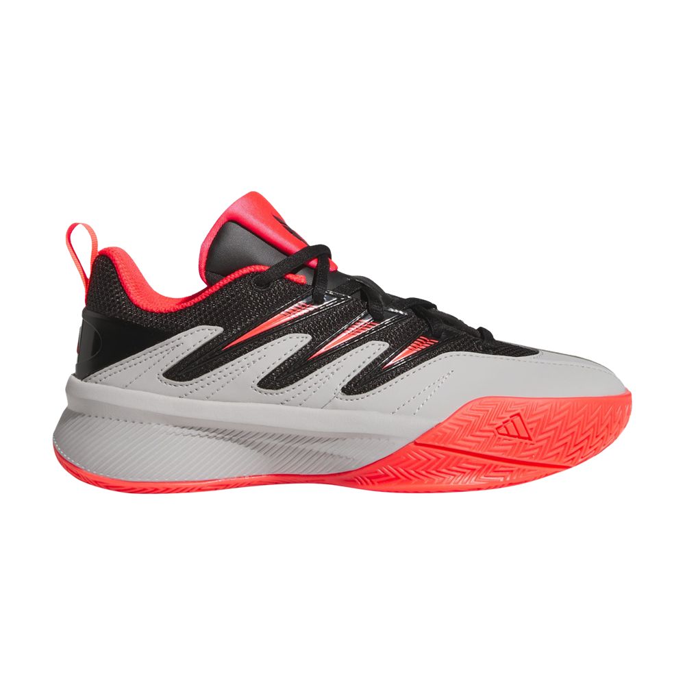 adidas Dame Certified 3 Low J 'Black Lucid Red Grey' | Kid's Size 5 - JP7656