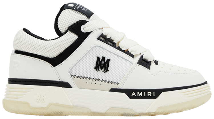 AMIRI★バーシティ MA-1 ロゴパッチ スニーカー AMIRI: ホワイト＆グレー MA-1 スニーカー | SSENSE 日本