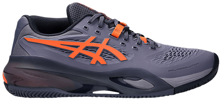 ASICS Gel Resolution X Clay Greyish Purple Nova Orange