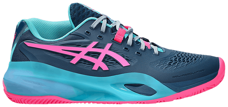 Asics Gel Resolution X Padel Mako Blue Hot Pink