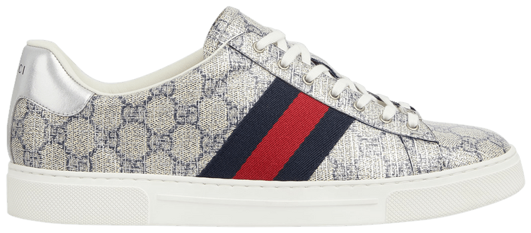 Gucci Ace GG Supreme Canvas   Beige Blue