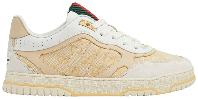 Gucci Re Web Sneaker GG Canvas   Ivory Beige