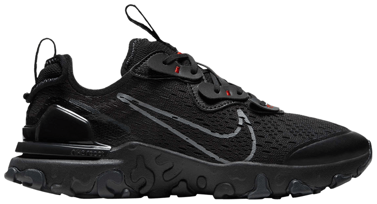 Nike React Vision GS Black Smoke Grey