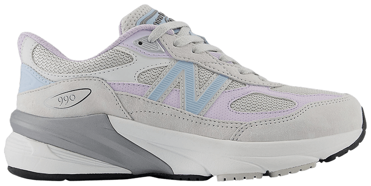 New Balance 990v6 Big Kid Grey Matter Bright Lavender