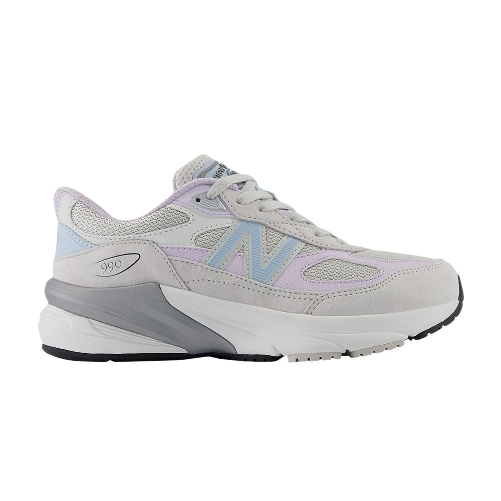 Pre-owned New Balance 990v6 Big Kid 'grey Matter Bright Lavender' | Kid's Size 5.5