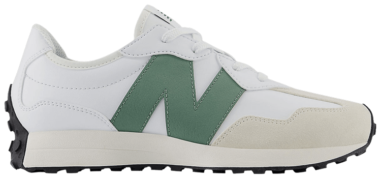 New Balance 327 Big Kid White Dark Juniper
