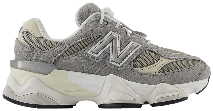 New Balance 9060 Bungee Lace Little Kid Slate Grey Timberwolf